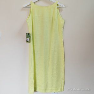 Tropic of Linen Linen Shift Dress  *NWT* – Lime Green (US 10)